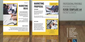 Professional Marketing Flyer – A4 PSD Templates 1