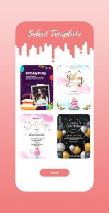 Birthday Invitation Card Maker – Android App 2