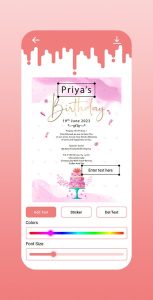 Birthday Invitation Card Maker – Android App 3