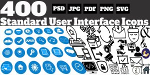 400 Standard User Interface Icons 1