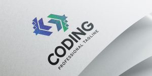 Coding – Modern Tech Logo Design 1