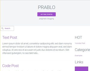 Prablog – PHP Blog CMS Script 2
