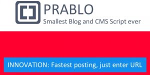 Prablog – PHP Blog CMS Script 1