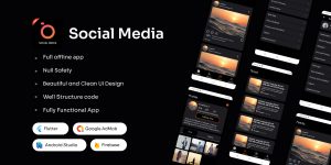 SnapSphere – Social Media Application Flutter UI 1