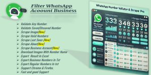 WhatsApp Number Filter And Scraper Pro 1