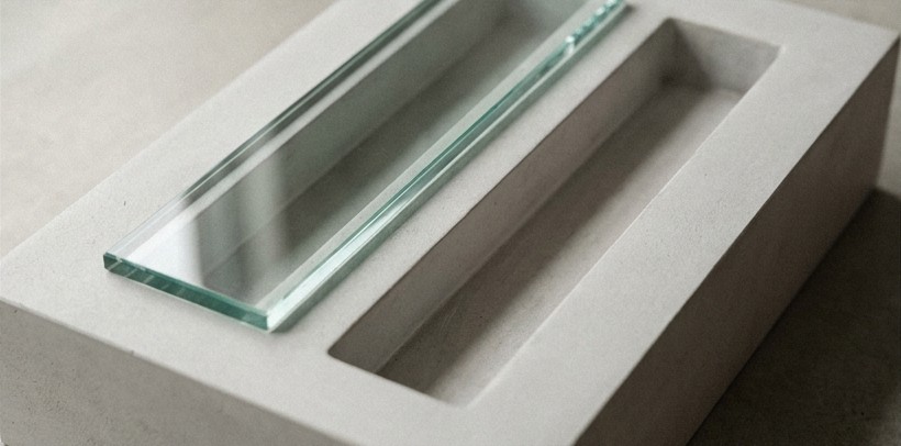 Conceptual AI illustration: Two physical conduits, one under a glass cover and one uncovered.